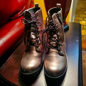Dolce Vita brown/silver metallic boots (worn only twice)